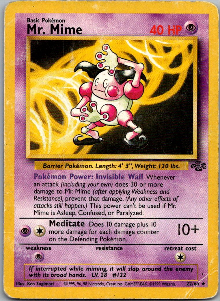 Mr. Mime Pantimos 22/64 Dschungel – Vorderseite