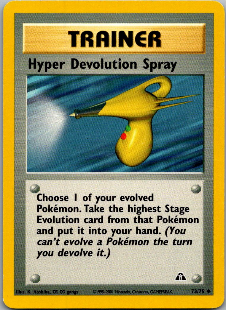 Hyper Devolution Spray 73/75 Neo Entdeckung – Vorderseite