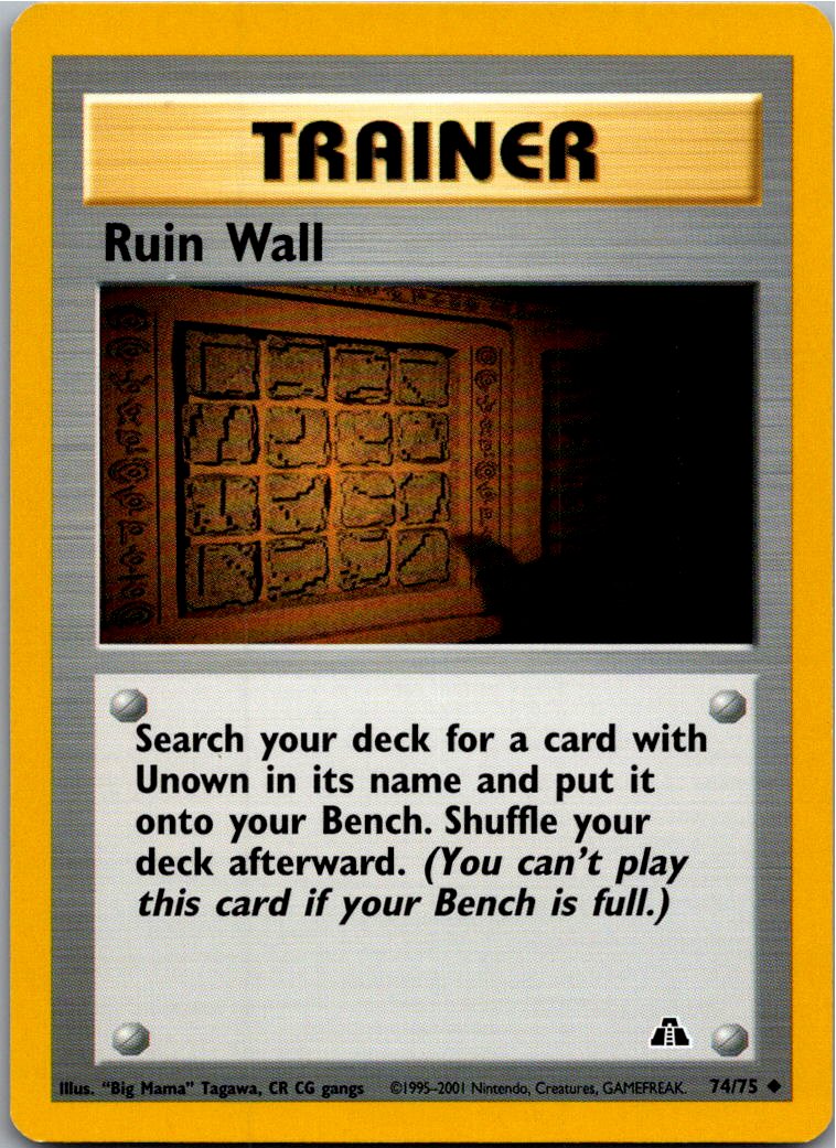 Ruin Wall Ruinenwand 74/75 Neo Entdeckung – Vorderseite
