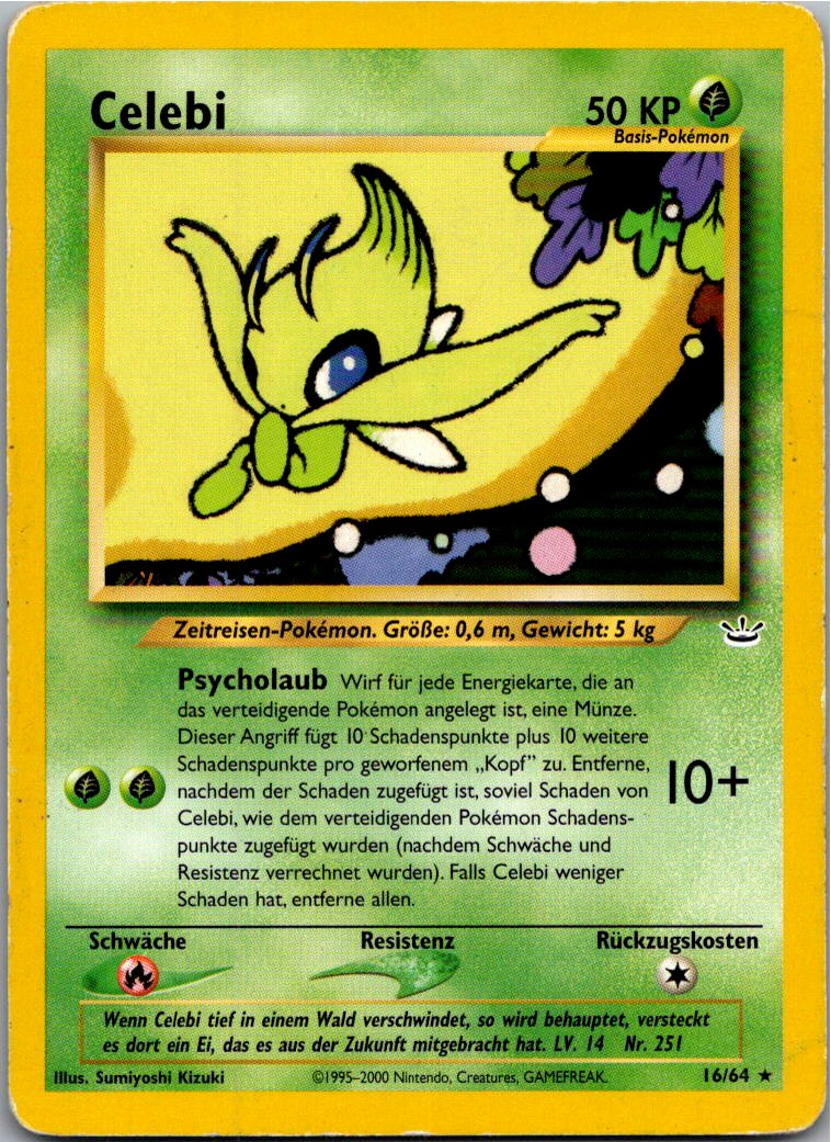 Celebi 16/64 Neo Revelation – Vorderseite
