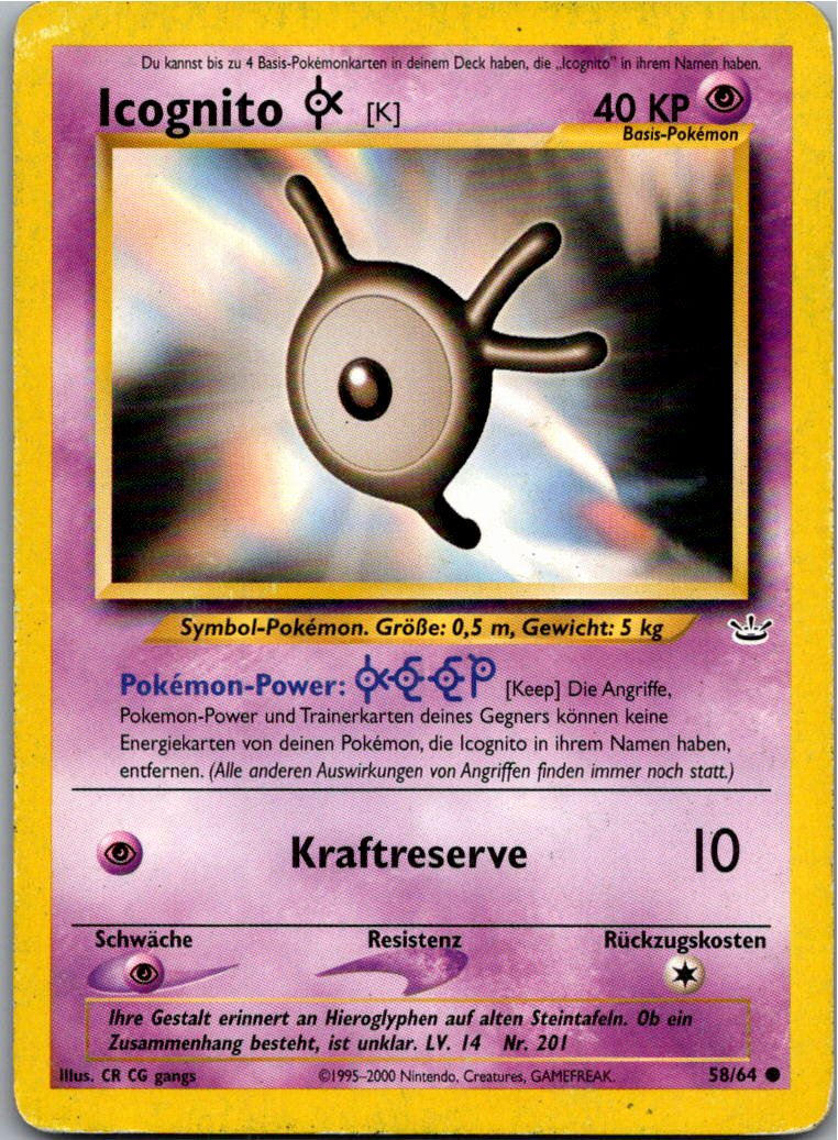 Icognito K 58/64 Neo Revelation – Vorderseite