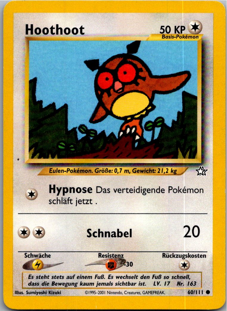 Hoothoot 60/111 Neo Genesis – Vorderseite