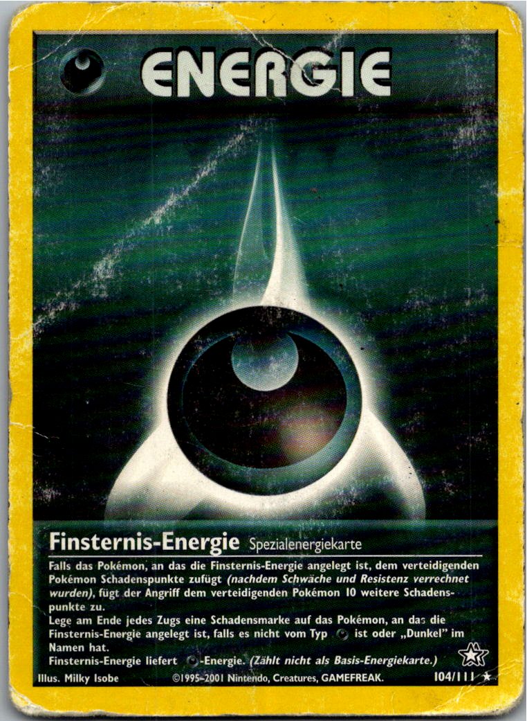 Finsternis-Energie 104/111 Neo Genesis – Vorderseite