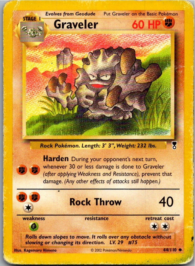 Graveler Georok 44/110 Legendary Collection – Vorderseite
