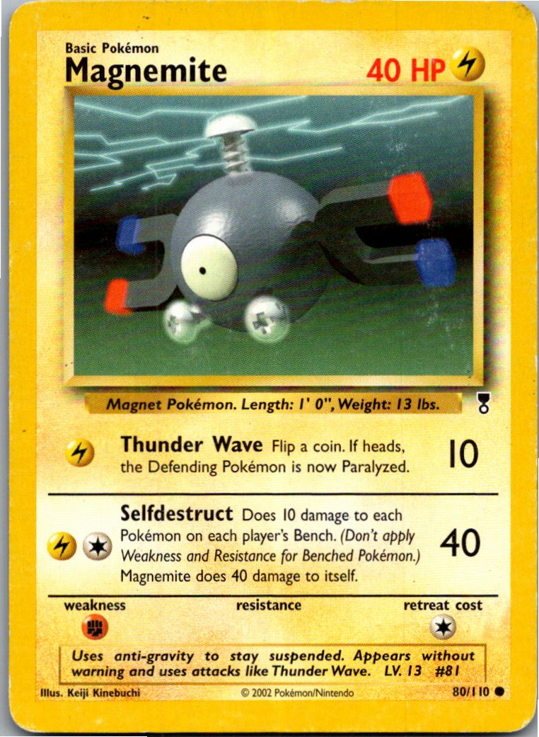 Magnemite Magnetilo 80/110 Legendary Collection – Vorderseite