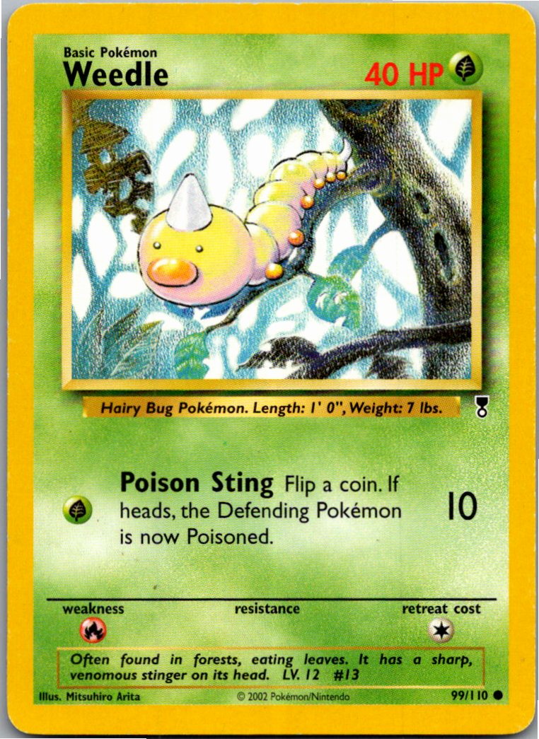 Weedle Hornliu 99/110 Legendary Collection – Vorderseite