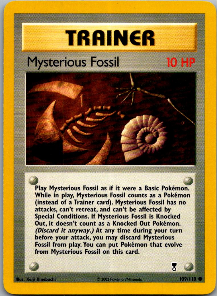 Mysterious Fossil 109/110 Legendary Collection – Vorderseite