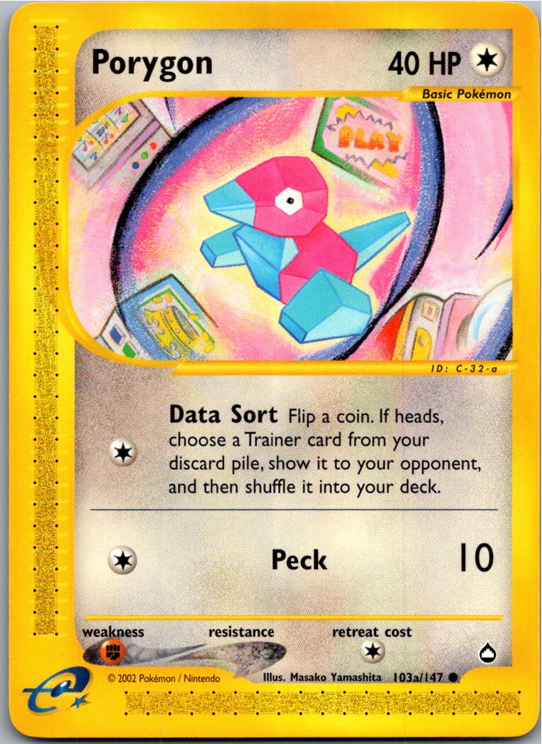 Porygon 103A/147 Aquapolis – Vorderseite