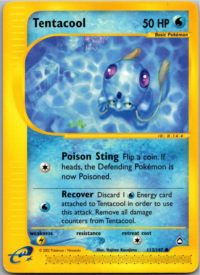 Tentacool Tentacha 113/147 Aquapolis – Vorderseite