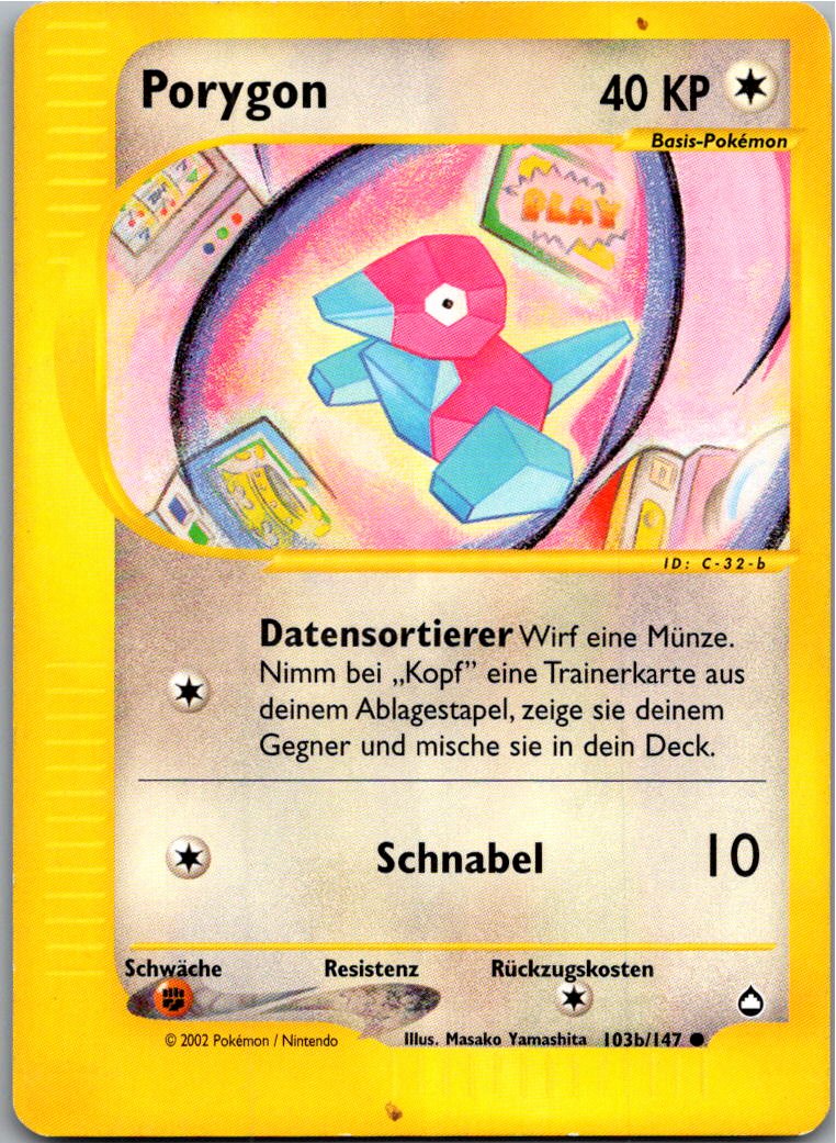 Porygon 103B/147 Aquapolis – Vorderseite
