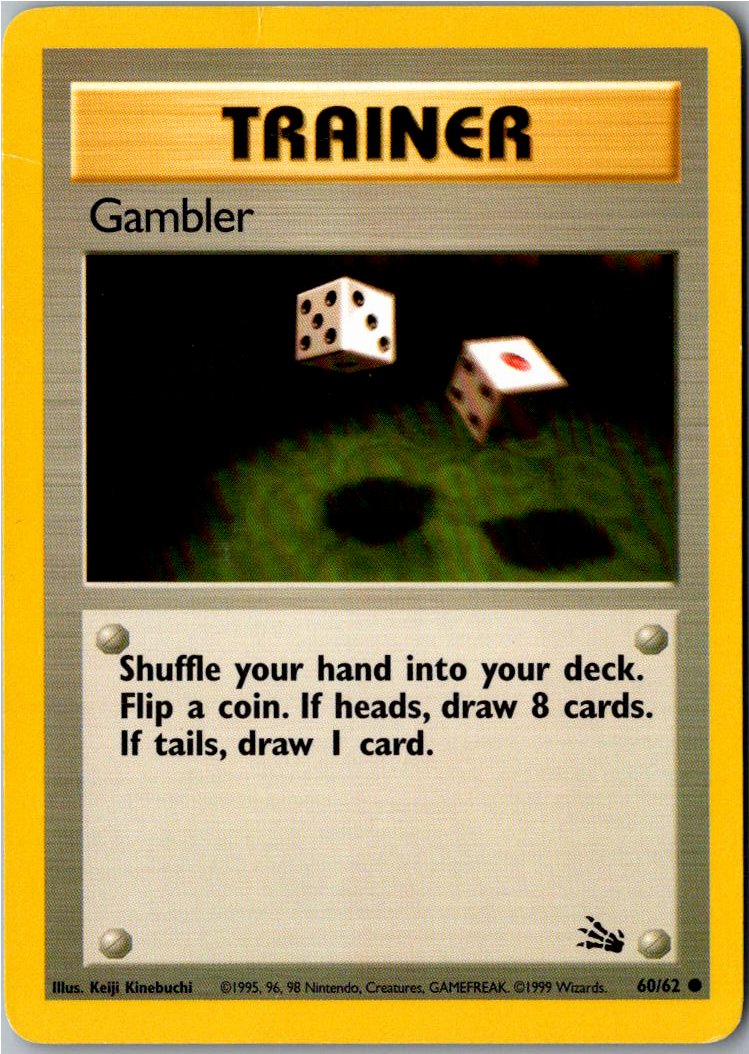 Gambler Spieler 60/62 Fossil – Vorderseite