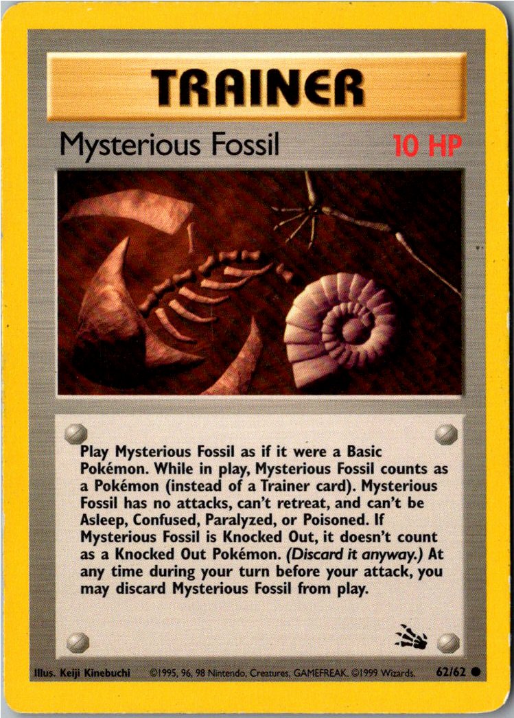 Mysterious Fossil Geheimnis-Fossil 62/62 Fossil – Vorderseite