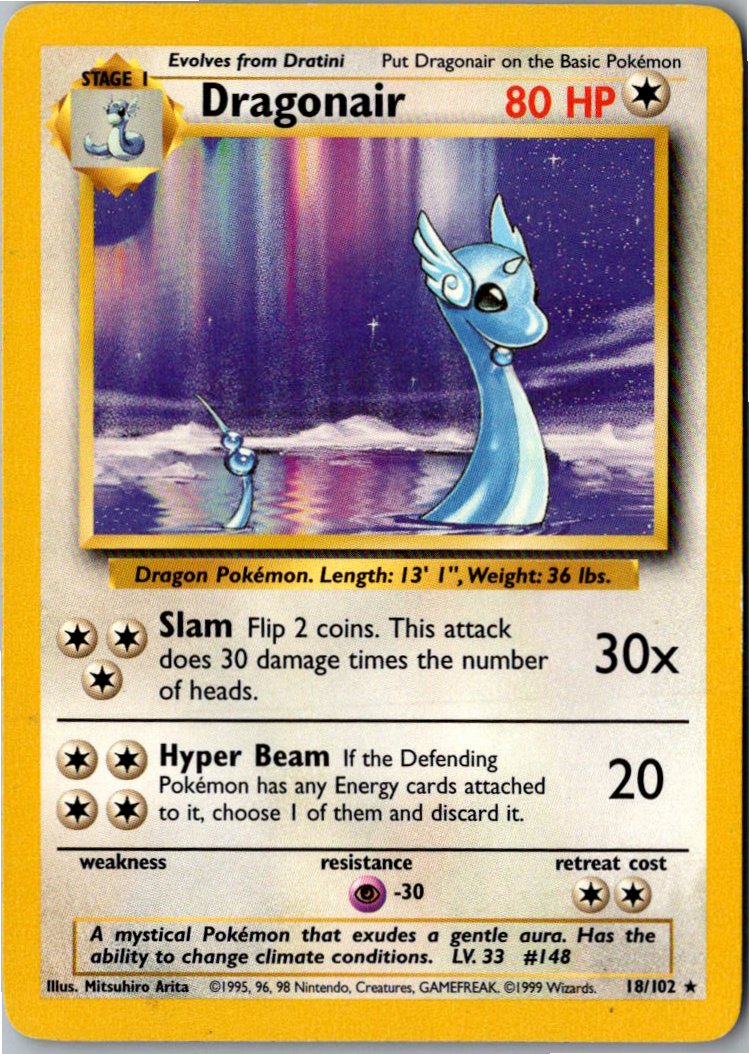 Dragonair Dragonir 18/102 Grundset – Vorderseite