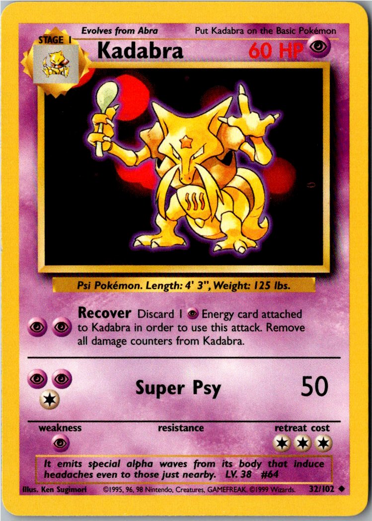 Kadabra 32/102 Grundset – Vorderseite