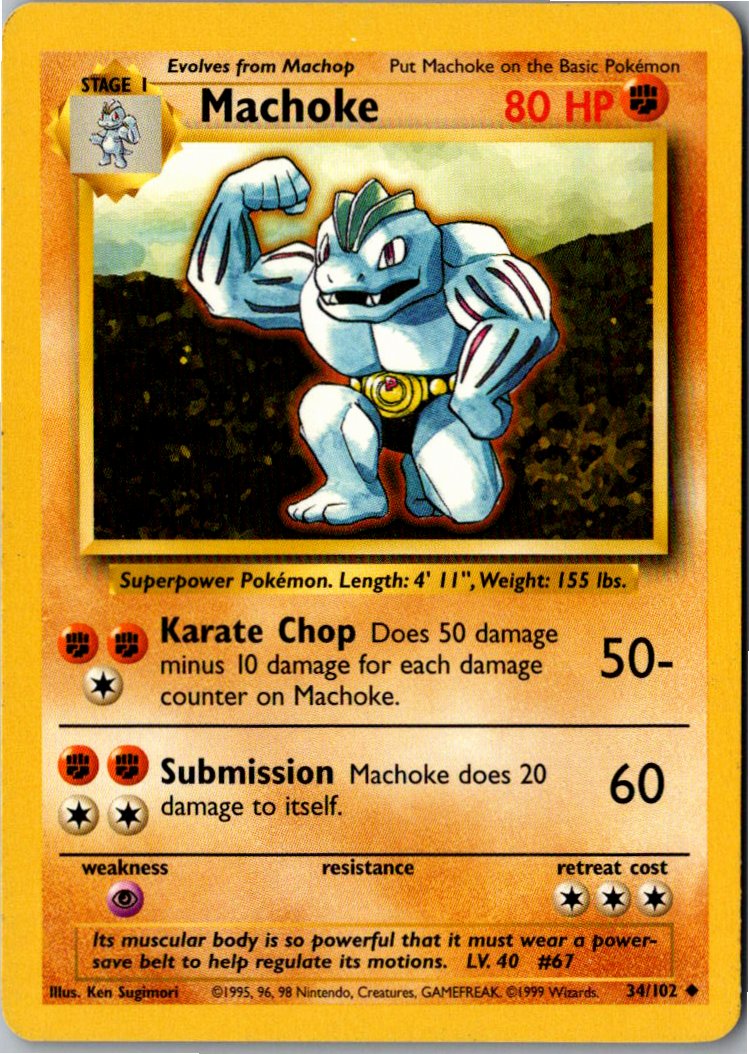 Machoke Maschock 34/102 Grundset – Vorderseite