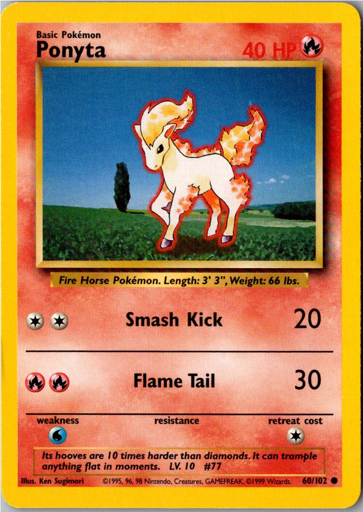 Ponyta Ponita 60/102 Grundset – Vorderseite