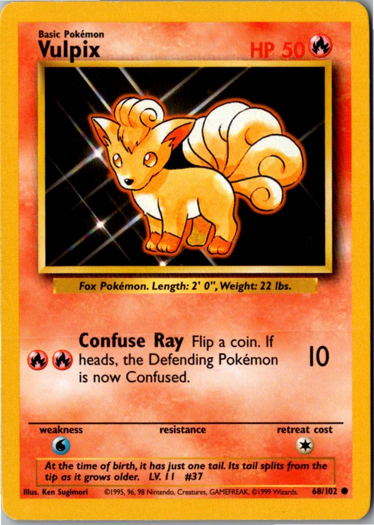 Vulpix 68/102 Grundset – Vorderseite