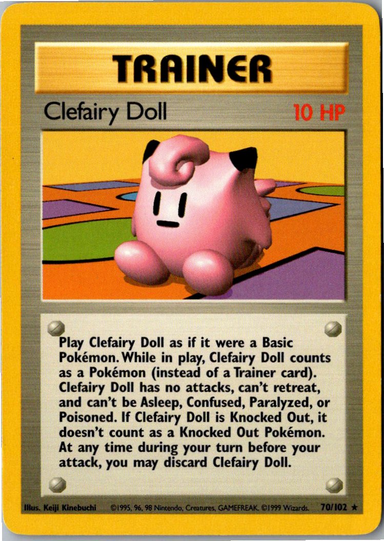 Clefairy Doll Piepi-Puppe 70/102 Grundset – Vorderseite
