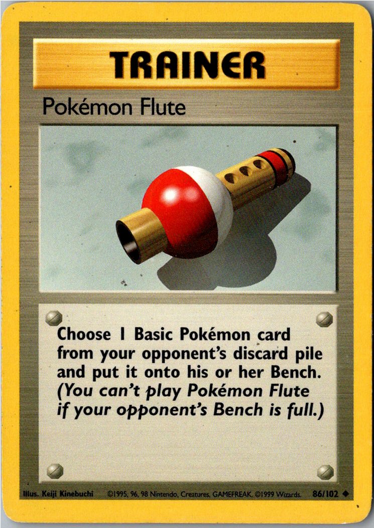 Pokémon Flute Pokémon-Flöte 86/102 Grundset – Vorderseite