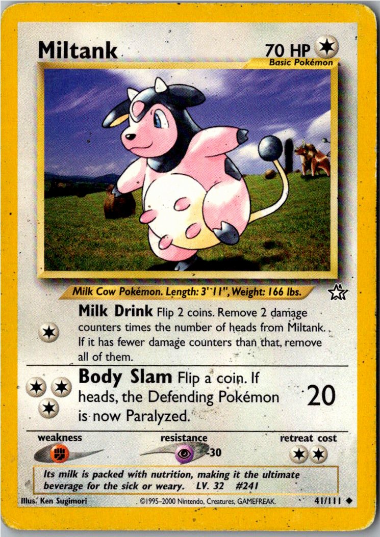Miltank 41/111 Neo Genesis – Vorderseite