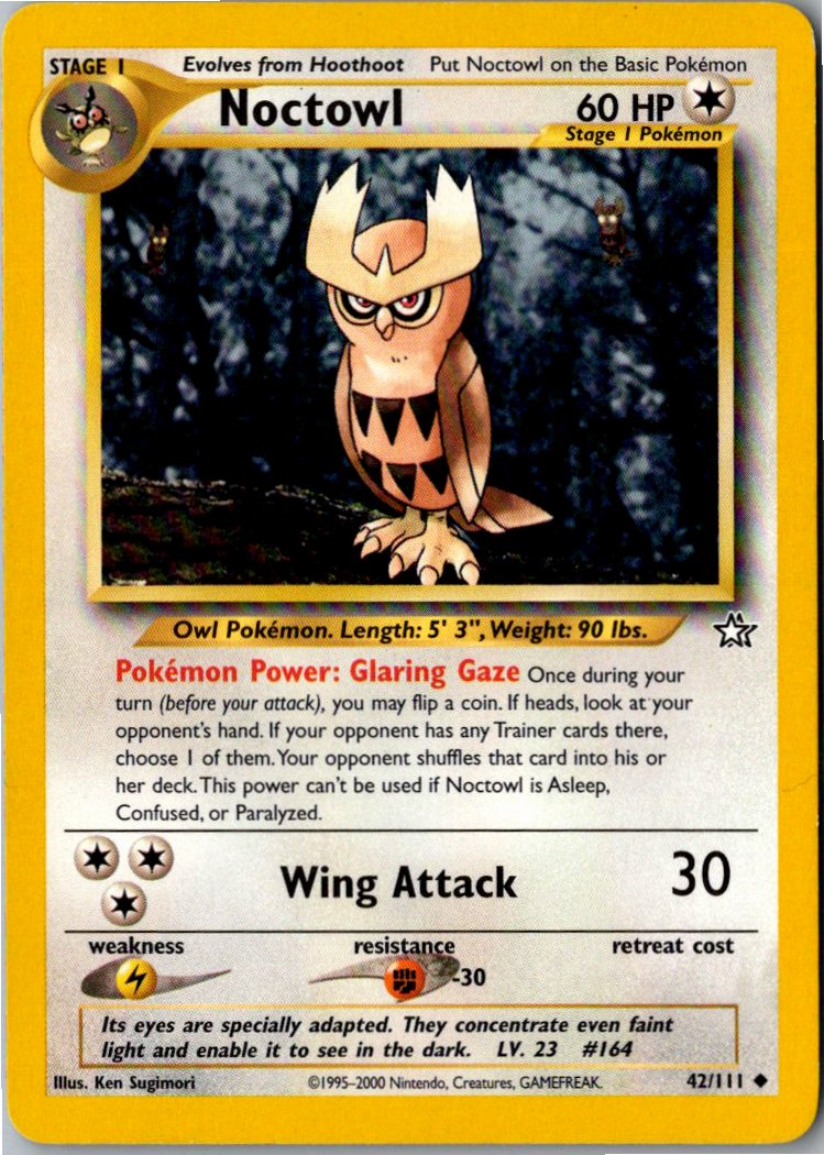 Noctowl Noctuh 42/111 Neo Genesis – Vorderseite