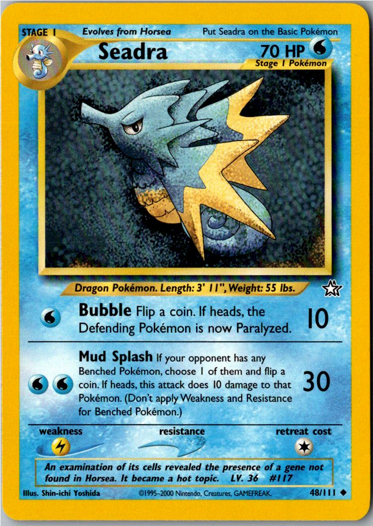 Seadra Seemon 48/111 Neo Genesis – Vorderseite