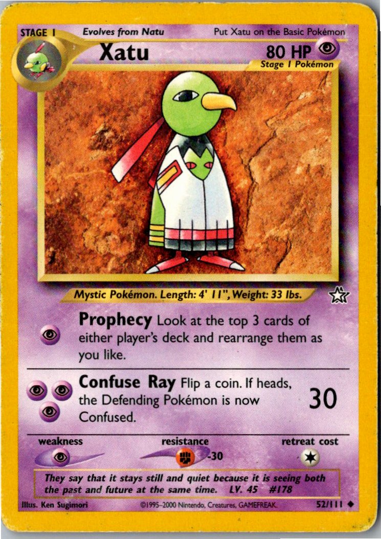 Xatu 52/111 Neo Genesis – Vorderseite