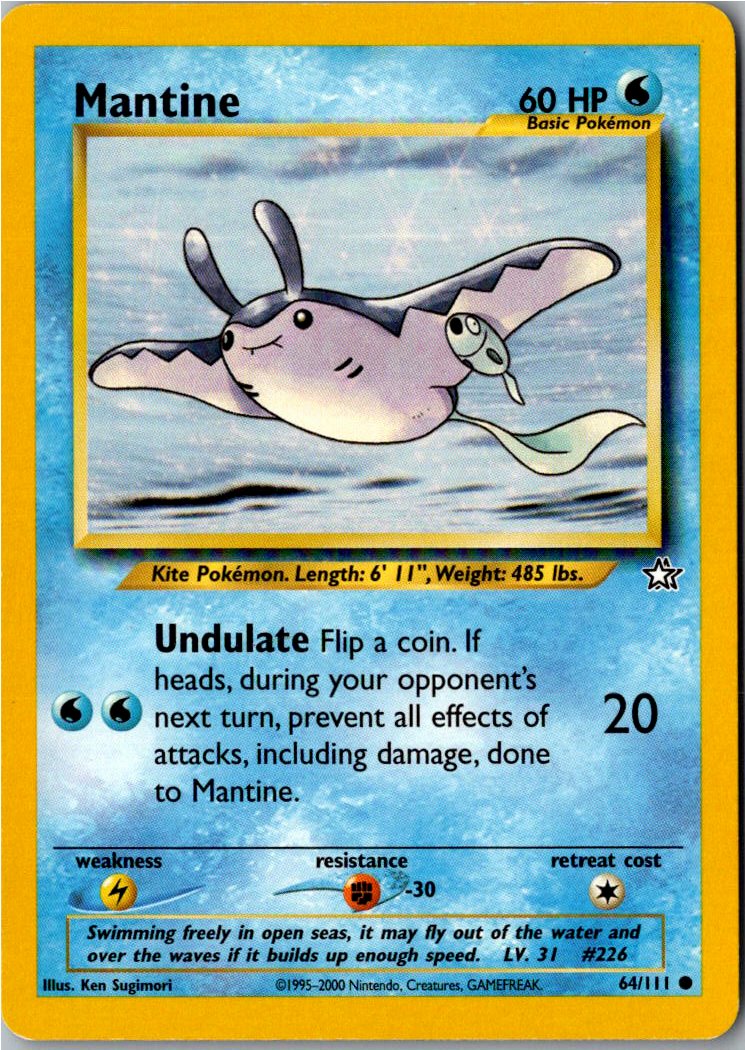 Mantine Mantax 64/111 Neo Genesis – Vorderseite