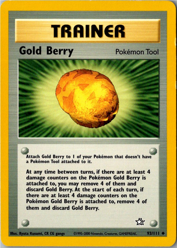 Gold Berry Goldbeere 93/111 Neo Genesis – Vorderseite