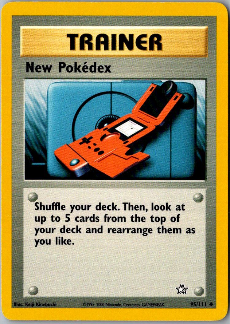 New Pokédex Neuer Pokedex 95/111 Neo Genesis – Vorderseite