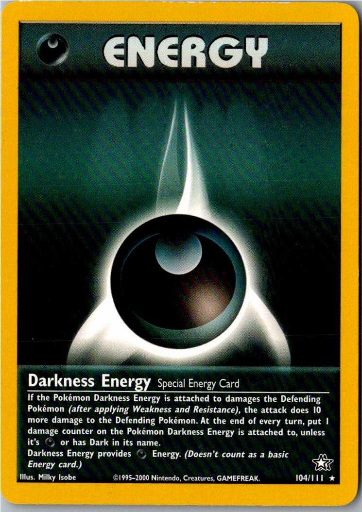 Darkness Energy Finsternis-Energie 104/111 Neo Genesis – Vorderseite