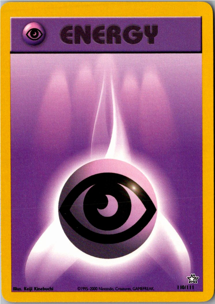 Psychic Energy Psycho Energie 110/111 Neo Genesis – Vorderseite