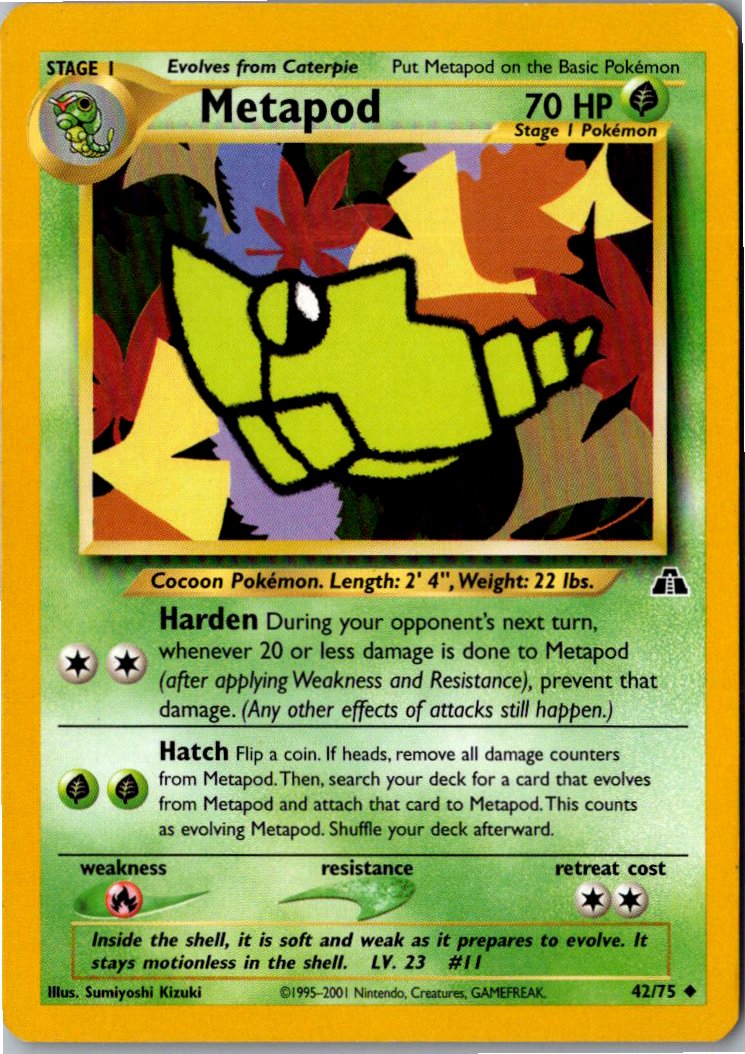 Metapod Safcon 42/75 Neo Entdeckung – Vorderseite