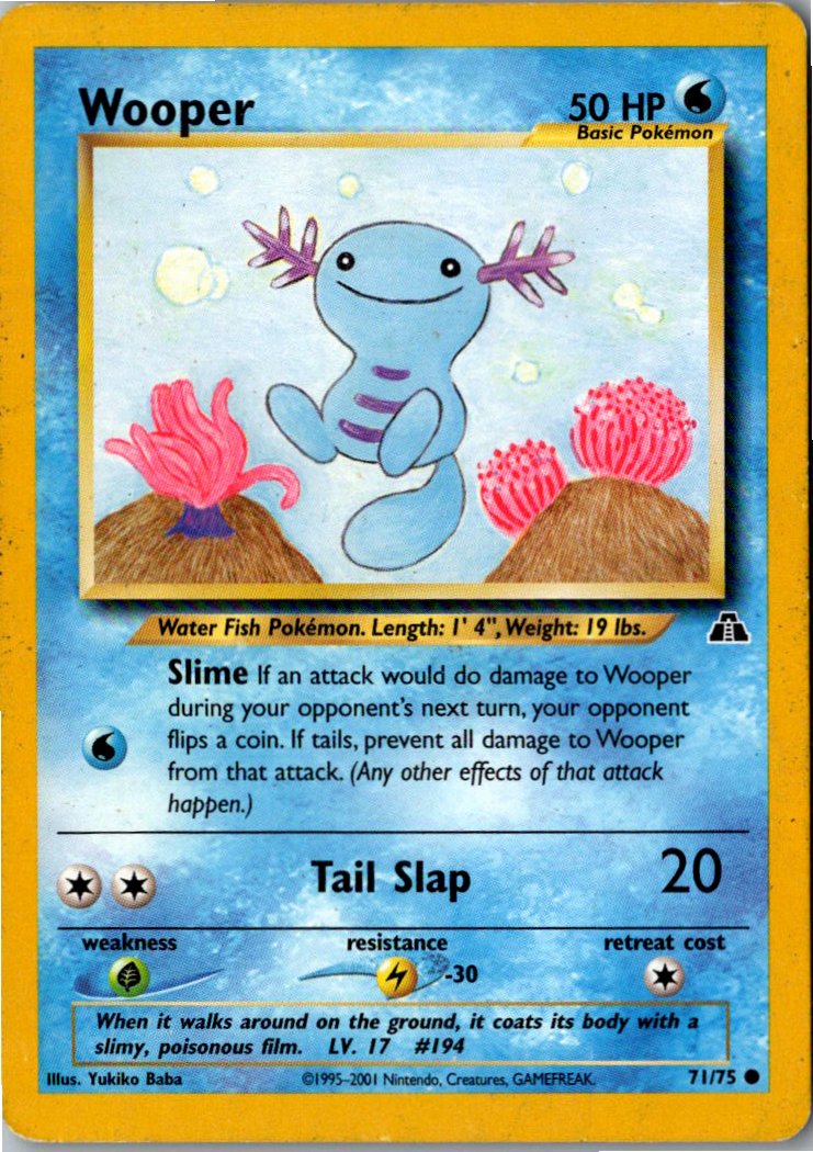 Wooper Felino 71/75 Neo Entdeckung – Vorderseite