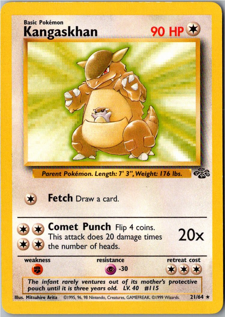 Kangaskhan Kangama 21/64 Dschungel – Vorderseite
