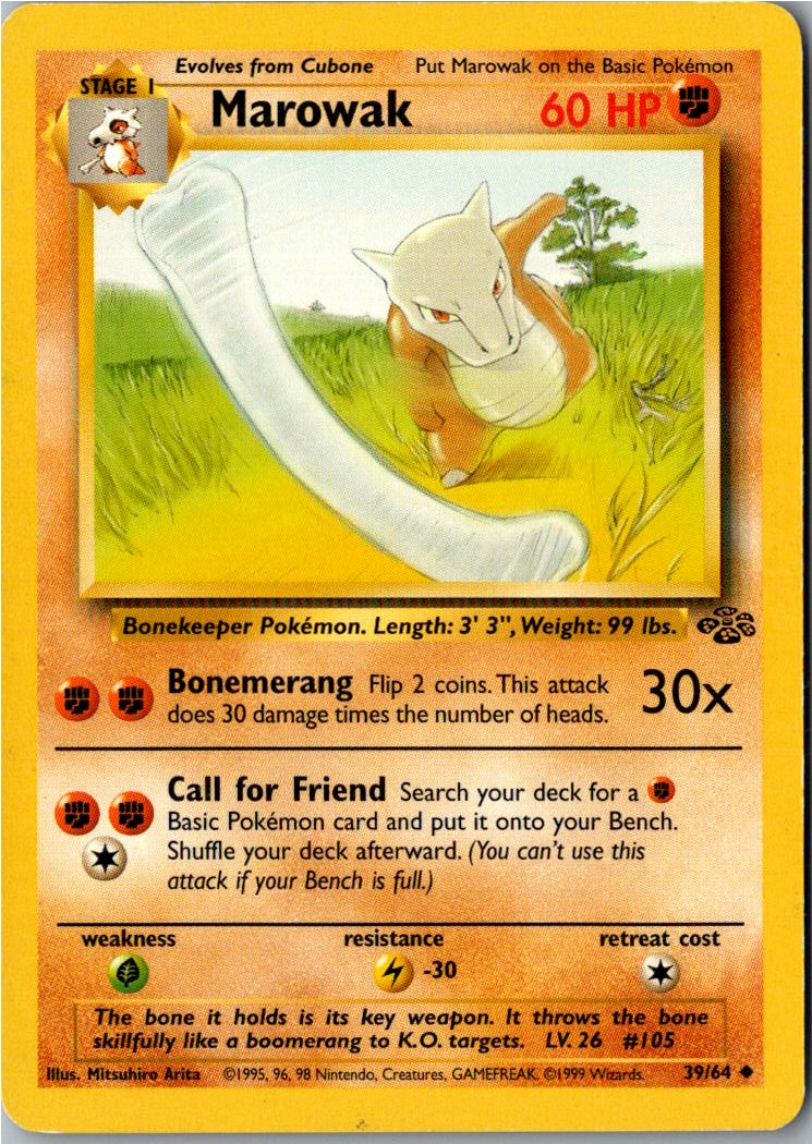 Marowak Knogga 39/64 Dschungel – Vorderseite