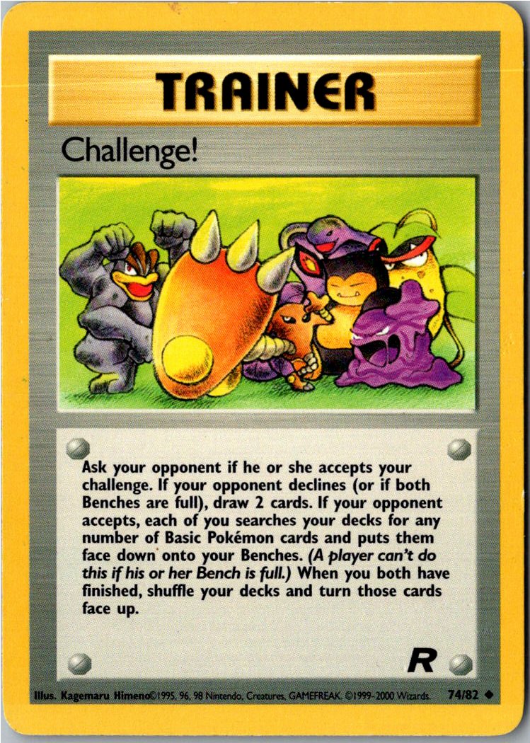 Challenge! Herausforderung! 74/82 Team Rocket – Vorderseite