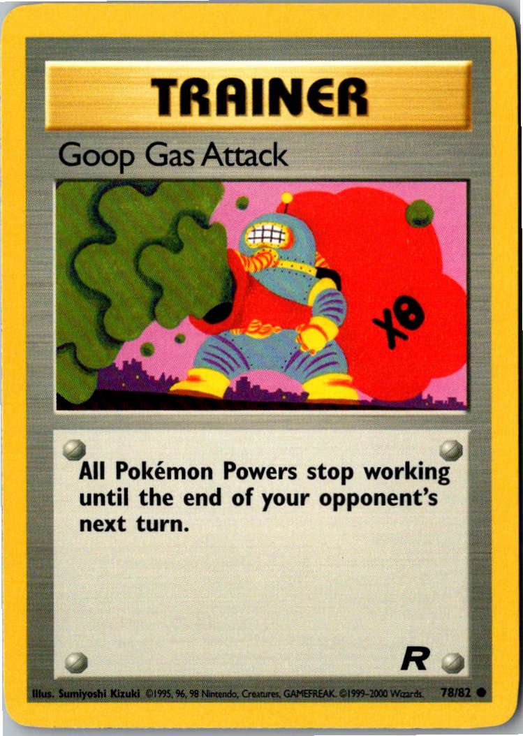 Goop Gas Attack Uhu-Gasangriff 78/82 Team Rocket – Vorderseite