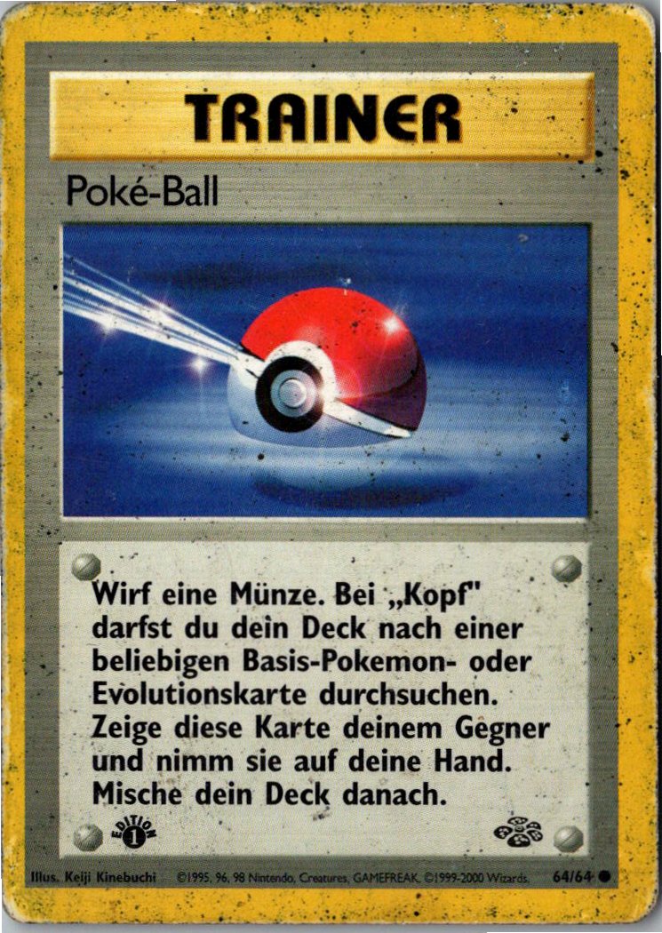 Poké-Ball 64/64 Dschungel – Vorderseite