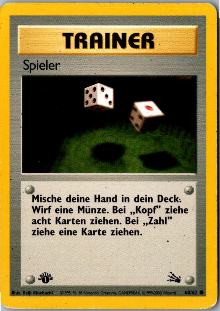 Spieler 60/62 Fossil – Vorderseite