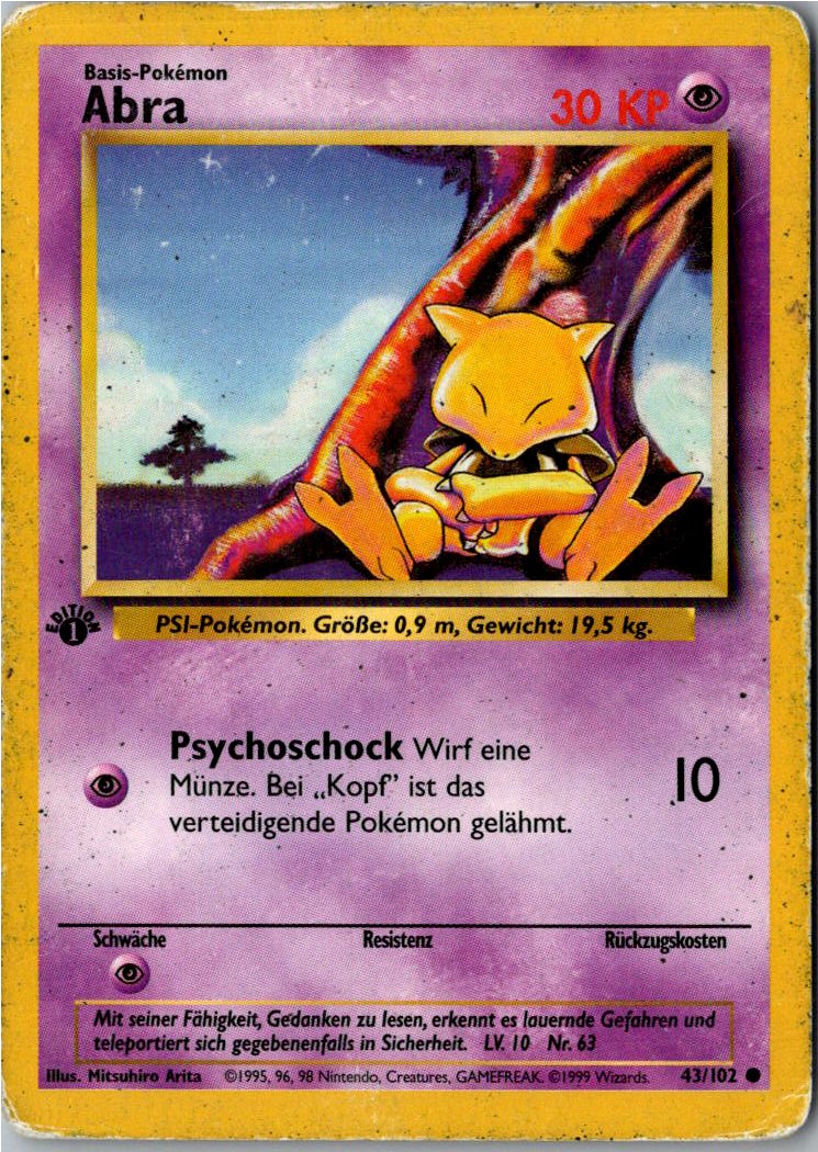 Abra 43/102 Grundset – Vorderseite
