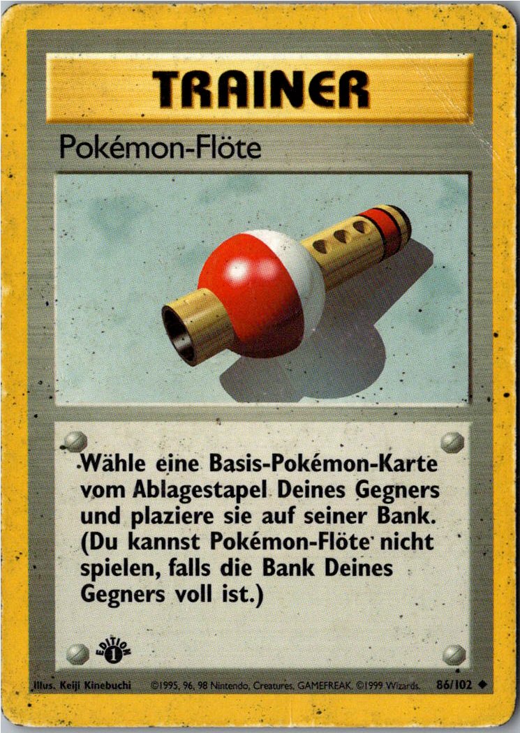 Pokémon-Flöte 86/102 Grundset – Vorderseite