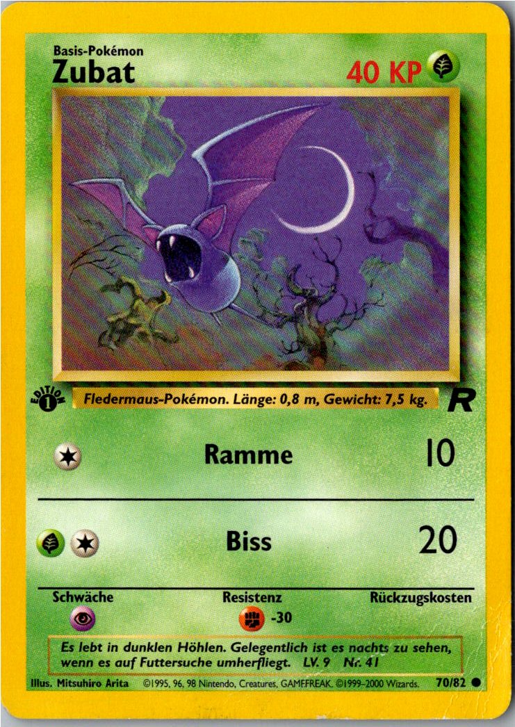 Zubat 70/82 Team Rocket – Vorderseite
