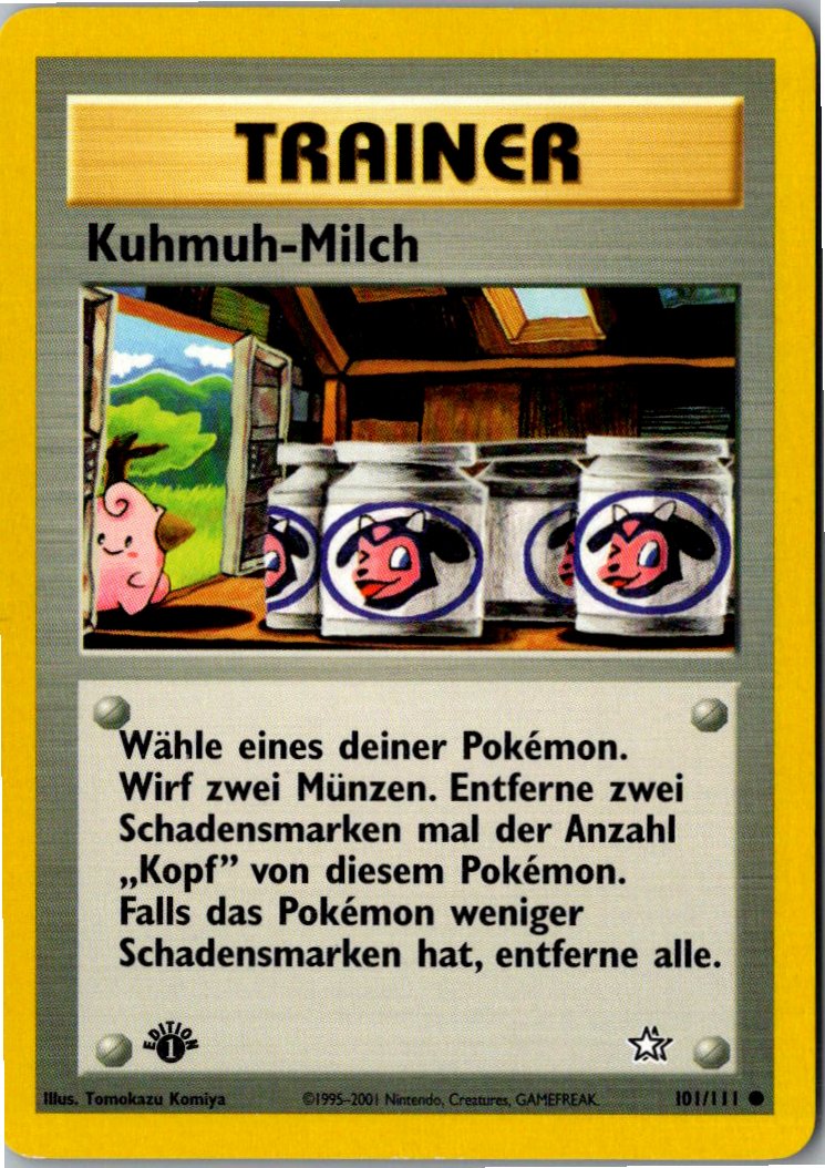 Kuhmuh-Milch 101/111 Neo Genesis – Vorderseite