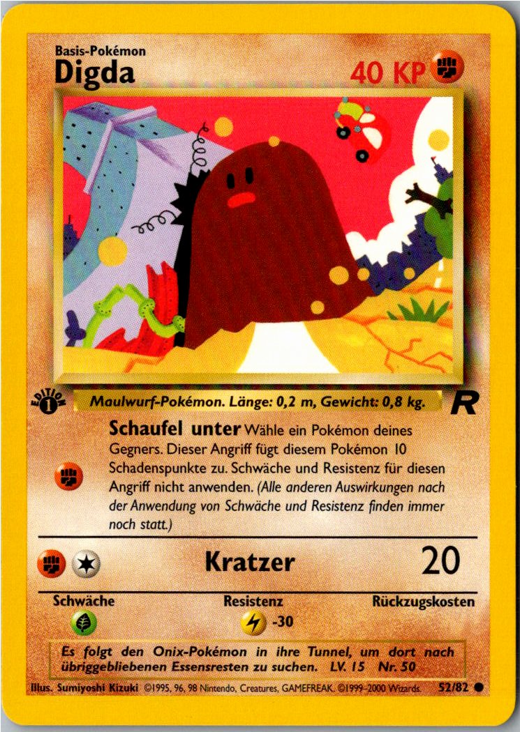 Digda 52/82 Team Rocket – Vorderseite