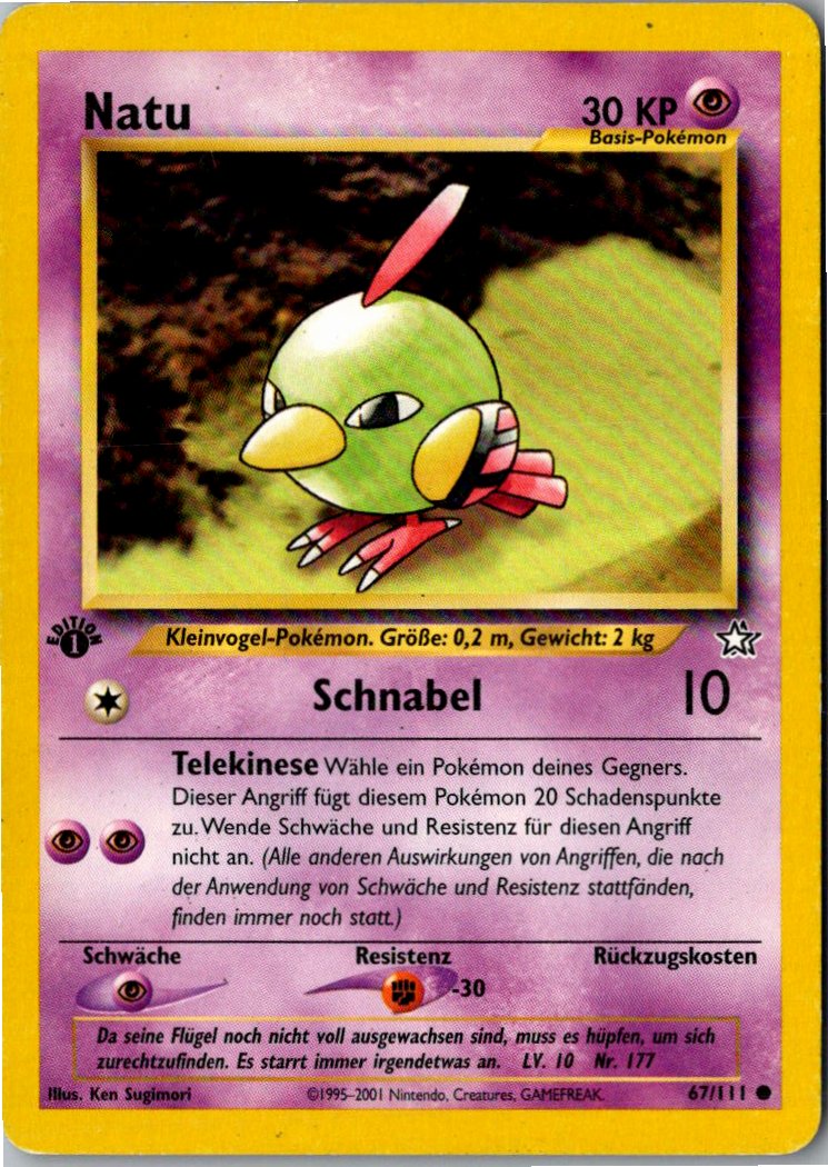 Natu 67/111 Neo Genesis – Vorderseite