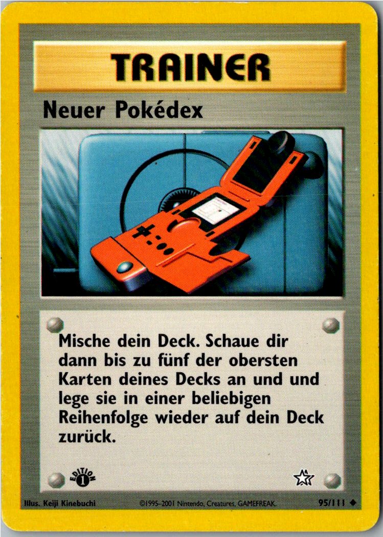Neuer Pokedex 95/111 Neo Genesis – Vorderseite