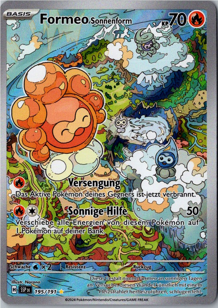 Formeo Sonnenform 195/191 Stürmische Funken – Vorderseite