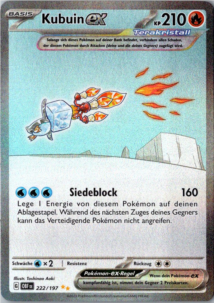 Kubuin ex 222/197 Obsidianflammen – Vorderseite