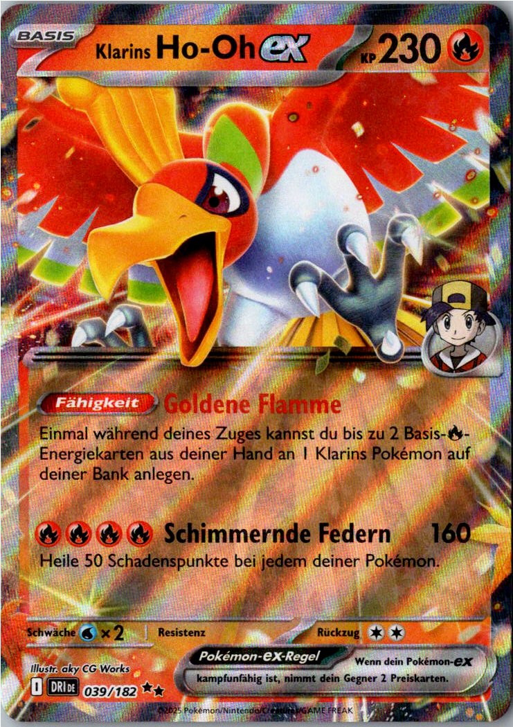 Klarins Ho-Oh ex 039/182 Ewige Rivalen – Vorderseite